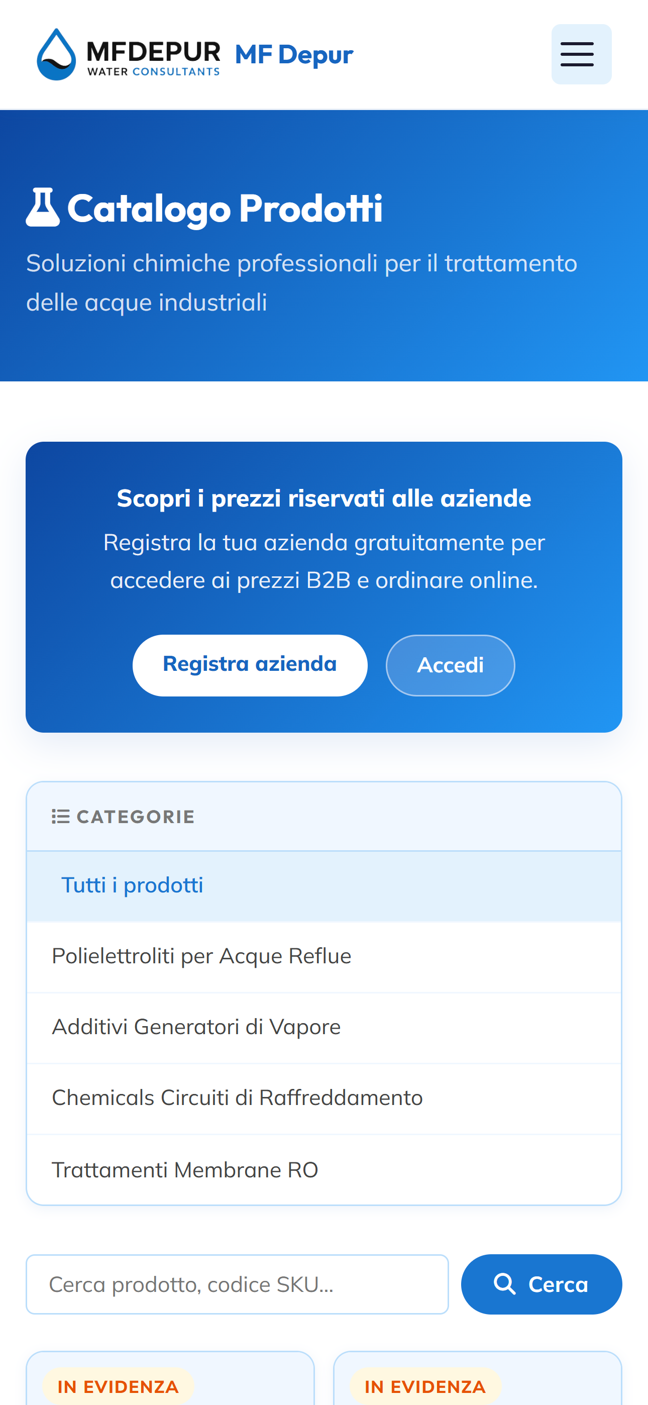 MFDEPUR — Trattamento Acque