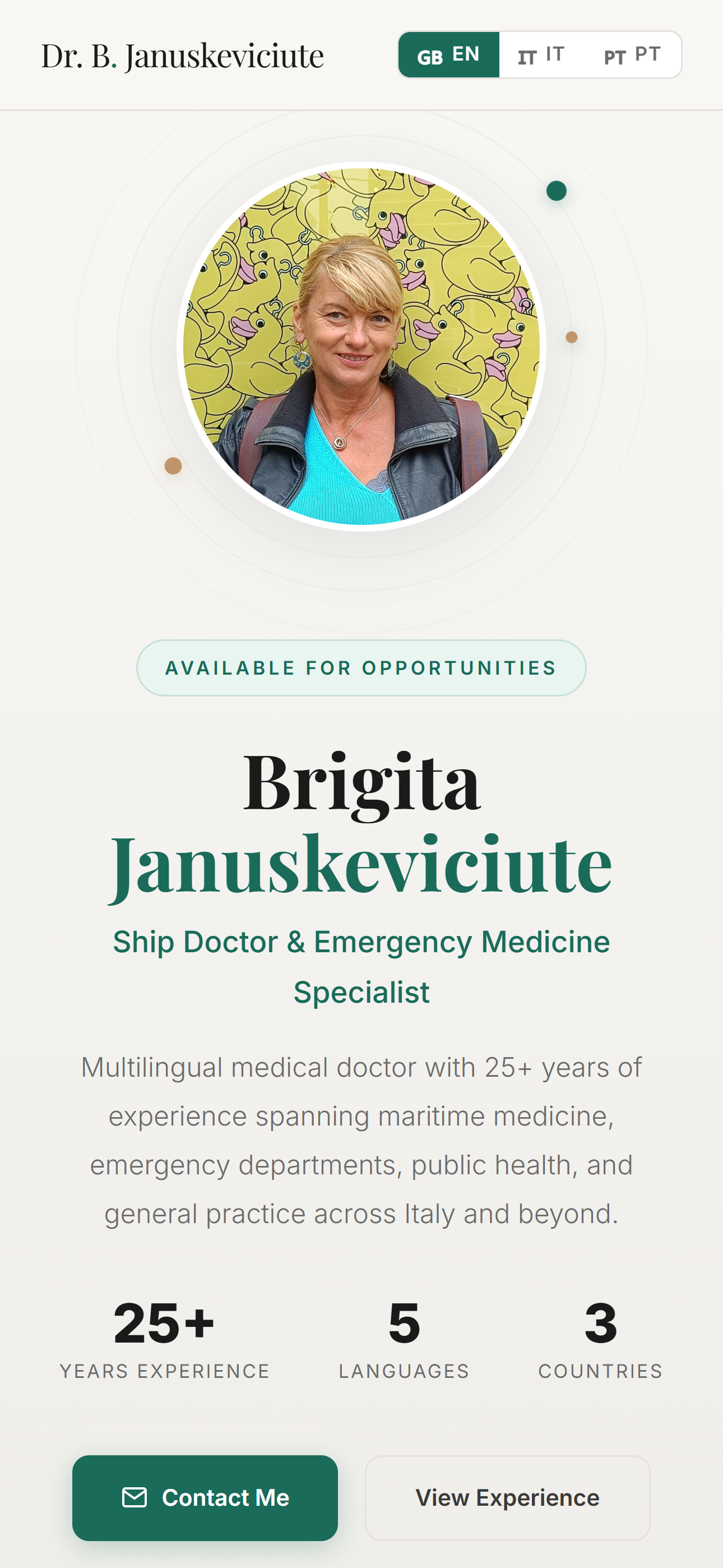 Dr. B. Januskeviciute — Portfolio Medico